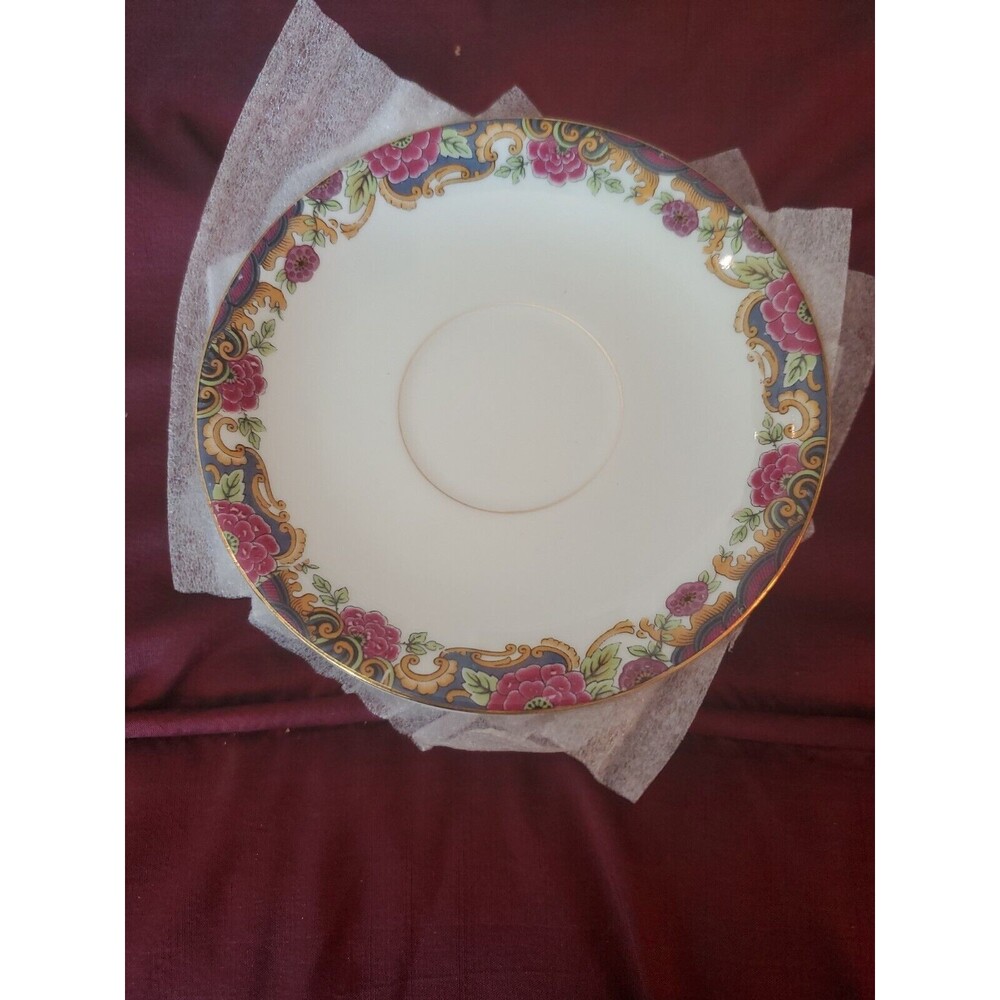 Jean Pouyat Limoges China 1920s Saucers Set Of 10 Vintage Antique